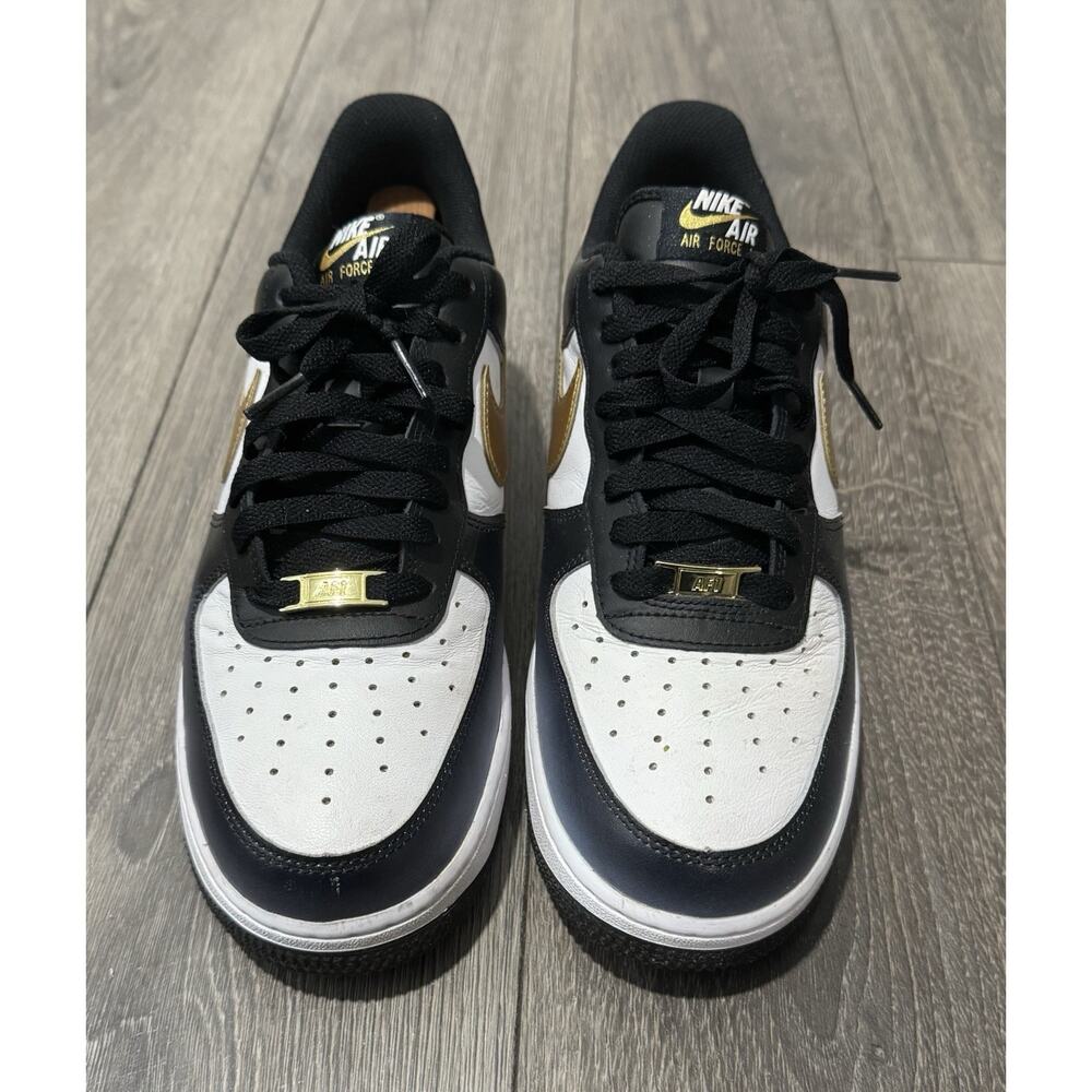 Nike Air Force 1 Low 'White/Black/Gold' (HJ9128-100) Expeditedship
